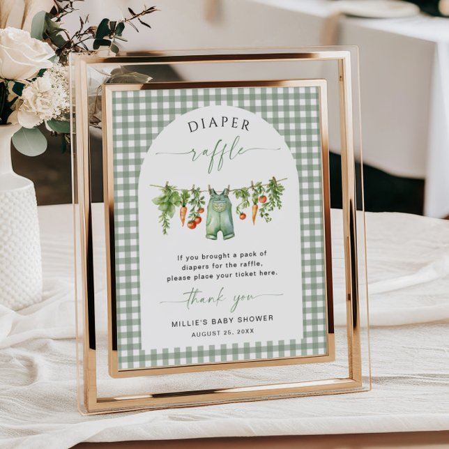 Örtlich angebautes Windeln, das Gemüse signieren Poster (Von Creator hochgeladen)