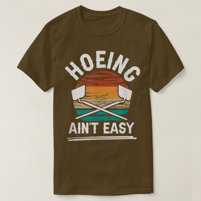Örtliche Gemüseanbauung ist nicht einfach Bauer T-Shirt (Design vorne)