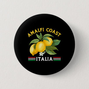 Ortschaft an der Amalfiküste Italienische Zitronen Button