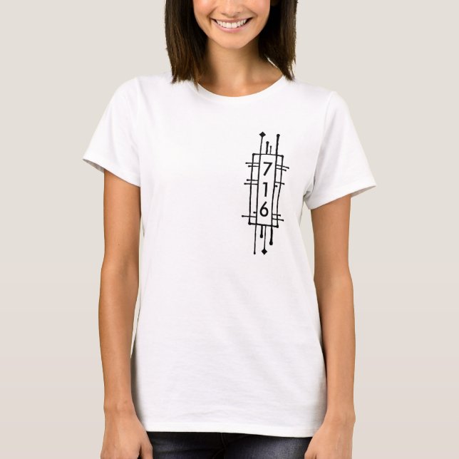 Ortsnetzkennzahl New York 716 T-Shirt (Vorderseite)
