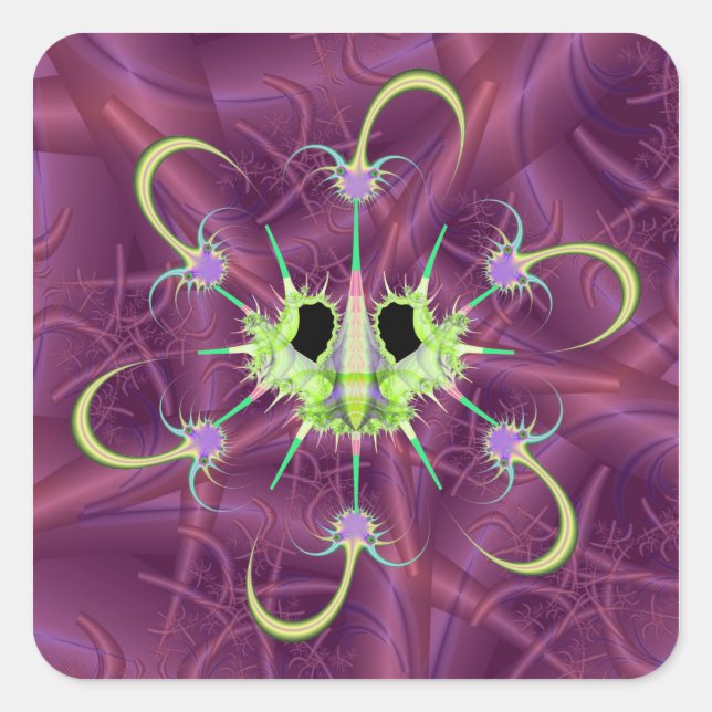 Orungo Bug & Anti-Virus Square Sticker (Vorderseite)