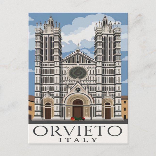 Orvieto, Italien Postkarte (Vorderseite)