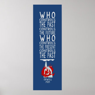Orwell 1984 für dunklen Hintergrund, der die Kontr Poster