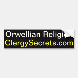 Orwellian Religion Autoaufkleber