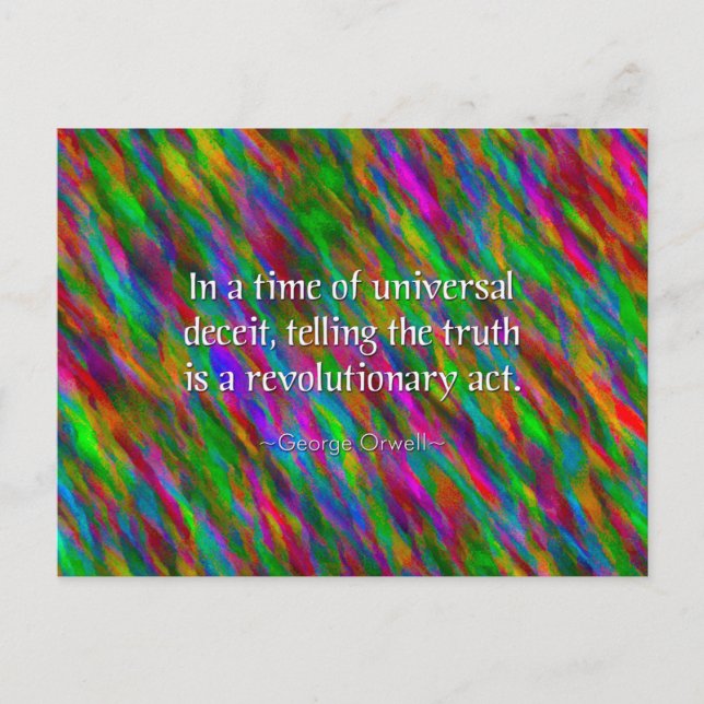 Orwellian Truth Postcard Postkarte (Vorderseite)