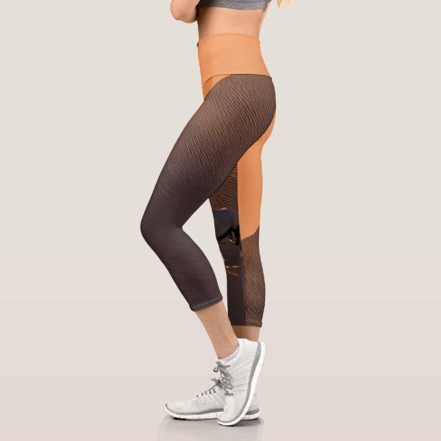 Oryx am Rand, Namibia Capri Leggings (Links)