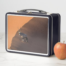 Oryx am Rand, Namibia Metall Brotdose