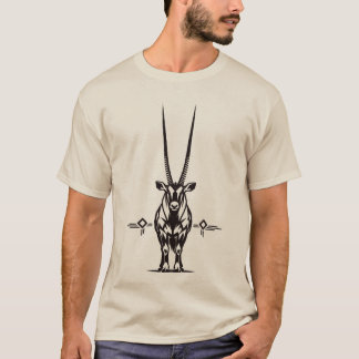 Oryx-Antilope Afrikanische Wildtier-Grafik T-Shirt
