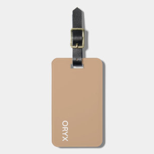 Oryx braun beige Farbbezeichnung Gepäckanhänger