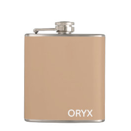 oryx-braune Farbe Flachmann