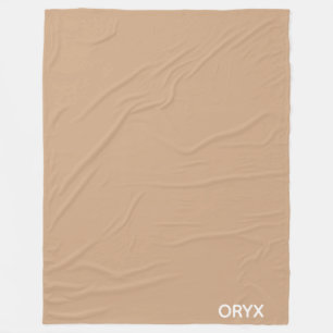 oryx-braune Farbe Fleecedecke