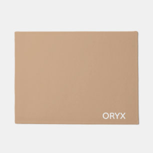 oryx-braune Farbe Fußmatte