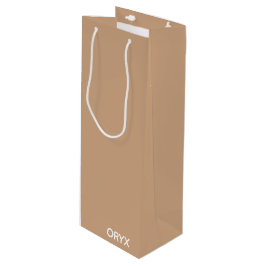 oryx-braune Farbe Geschenktüte Für Weinflaschen