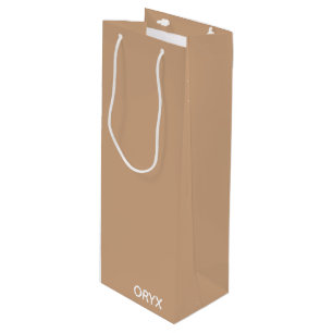 oryx-braune Farbe Geschenktüte Für Weinflaschen