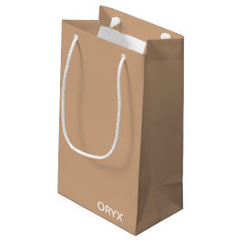 oryx-braune Farbe Kleine Geschenktüte