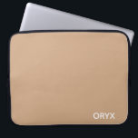 oryx-braune Farbe Laptopschutzhülle<br><div class="desc">oryx-braune Farbe</div>