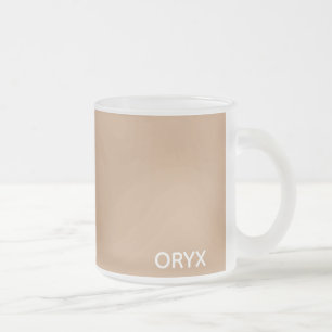 oryx-braune Farbe Mattglastasse