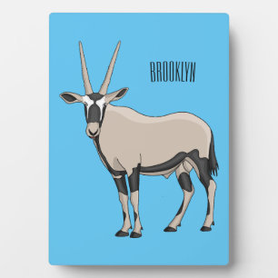 Oryx-Cartoon-Abbildung Fotoplatte