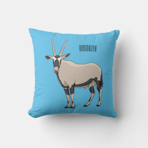 Oryx-Cartoon-Abbildung Kissen