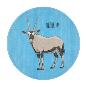 Oryx-Cartoon-Abbildung Schneidebrett