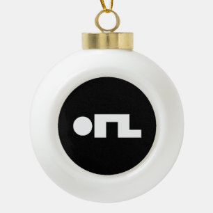 ORZ Emoticon Kaomoji Emoji Keramik Kugel-Ornament