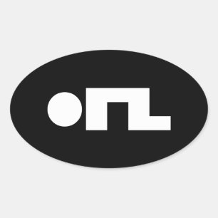 ORZ Emoticon Kaomoji Emoji Ovaler Aufkleber