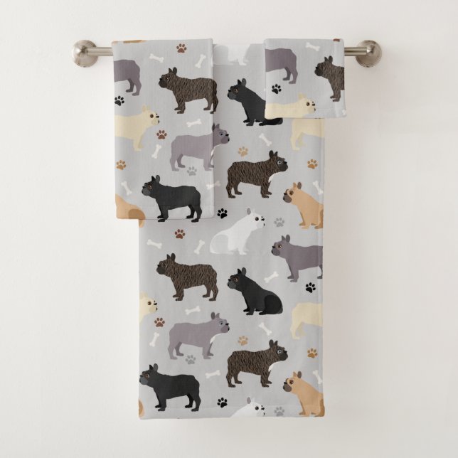 Os et pattes de Bulldog en France gris (En situation)