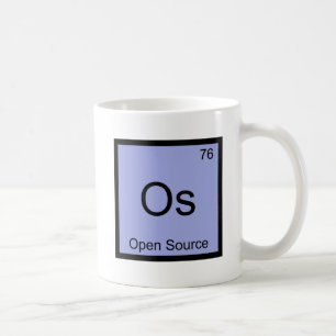 Os - Open-Source-Chemie-Elementsymbol-Software Kaffeetasse