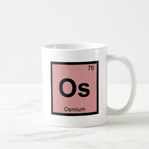 Os - Periodisches Symbol für die Osmium-Chemie Kaffeetasse