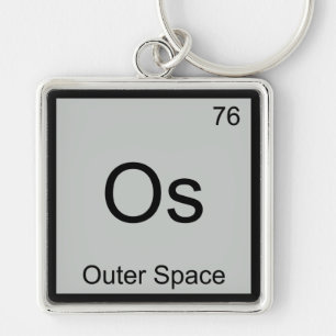 Os - Symbol-T - Shirt für die Weltraumchemie Schlüsselanhänger