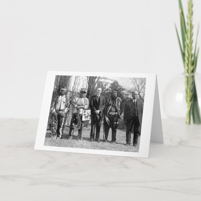 Osage Indians, 1925 Karte (Vorderseite)