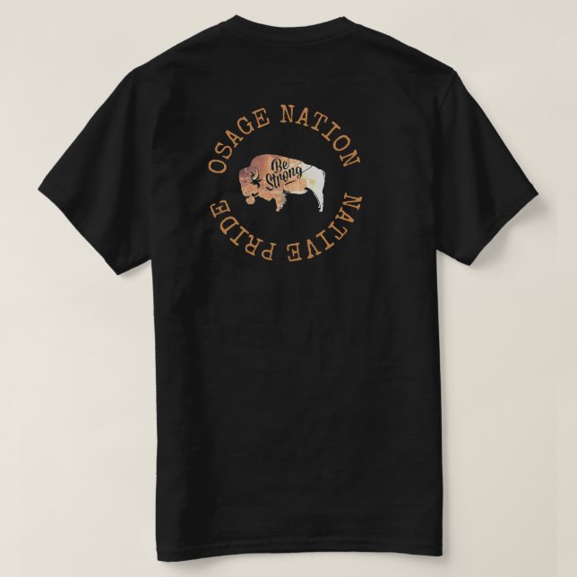 Osage-Nation - Ureinwohnerbewegung T-Shirt (Design Rückseite)