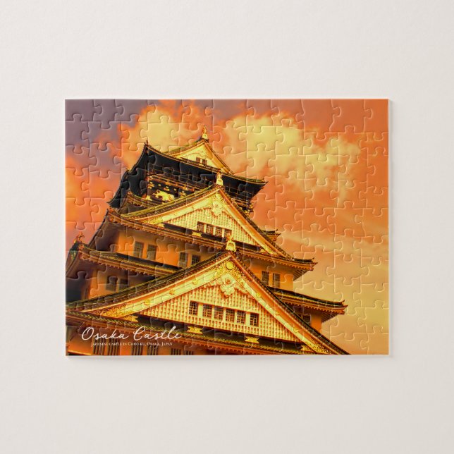 Osaka Castle (Sunset ver.) ジグソーパズル (Horizontal)
