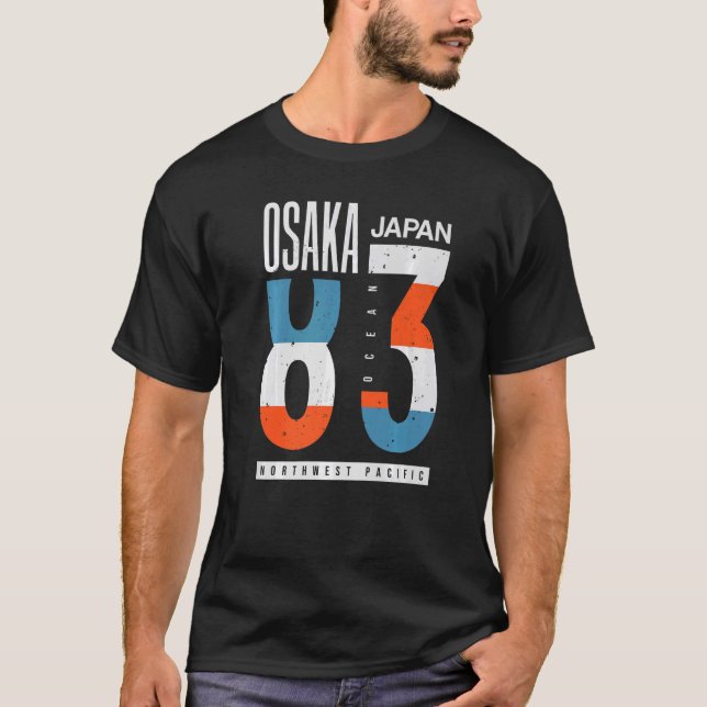 Osaka Japan 83 Ozean Nordwestpazifik T-Shirt (Vorderseite)