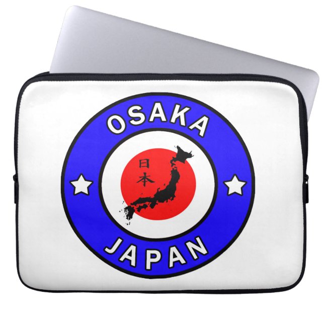 Osaka Japan Ärmel Laptopschutzhülle (Vorderseite)
