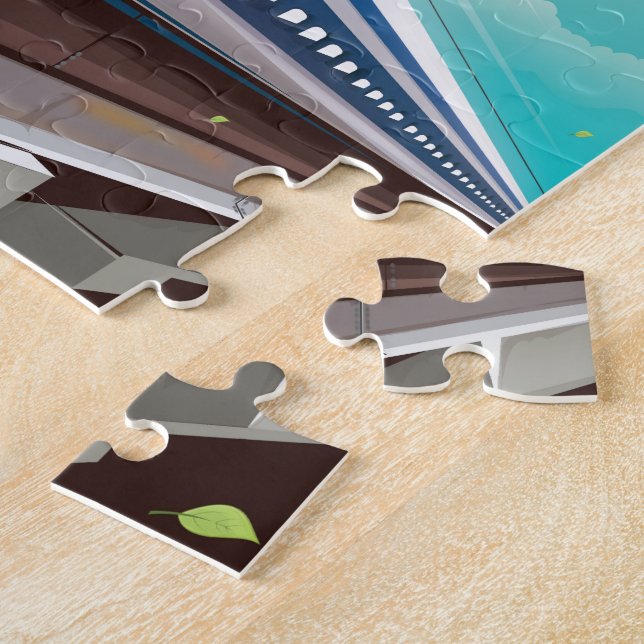 Osaka Japan Bullet Train Vintage Reiseposter (Seite)