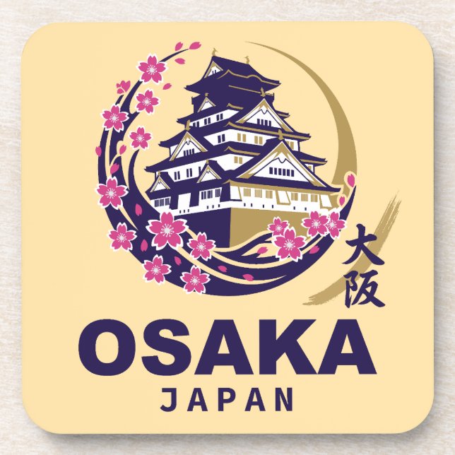 Osaka Japan Cherry Blossoms Getränkeuntersetzer (Vorderseite)