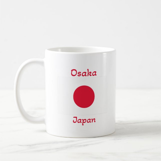 Osaka Japan Flag Kaffee Tasse (Links)