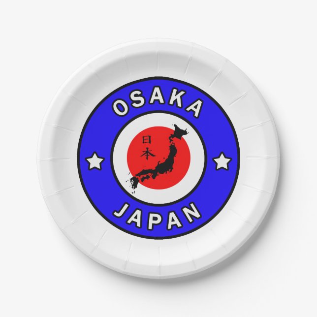 Osaka Japan Pappteller (Vorderseite)