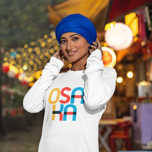 Osaka Japan Pop Art Letters T-Shirt (Von Creator hochgeladen)