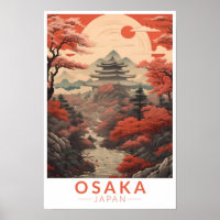 Osaka Japan Reisen Kunst Vintag