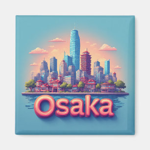 Osaka Japan Stadt Reise Andenken 🗺️ Magnet