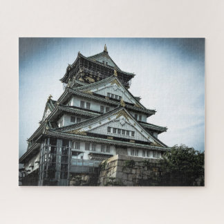 Osaka-Schloss in der Dämmerung, chuoku, Osaka