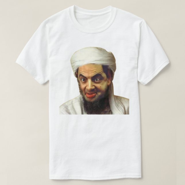Osama bin Laden oder Osama bohne beladen T-Shirt (Design vorne)