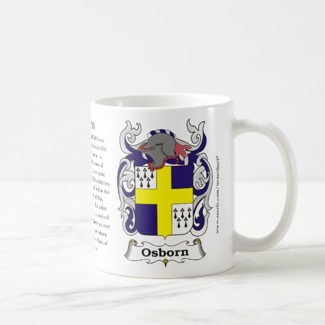 Osborn, der Ursprung, die Bedeutung und das Wappen Kaffeetasse (Rechts)