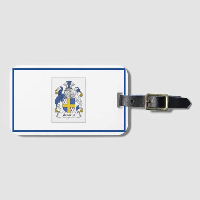 Osborne Familienwappen Tote Bag Gepäckanhänger (Vorderseite (Horizontal))