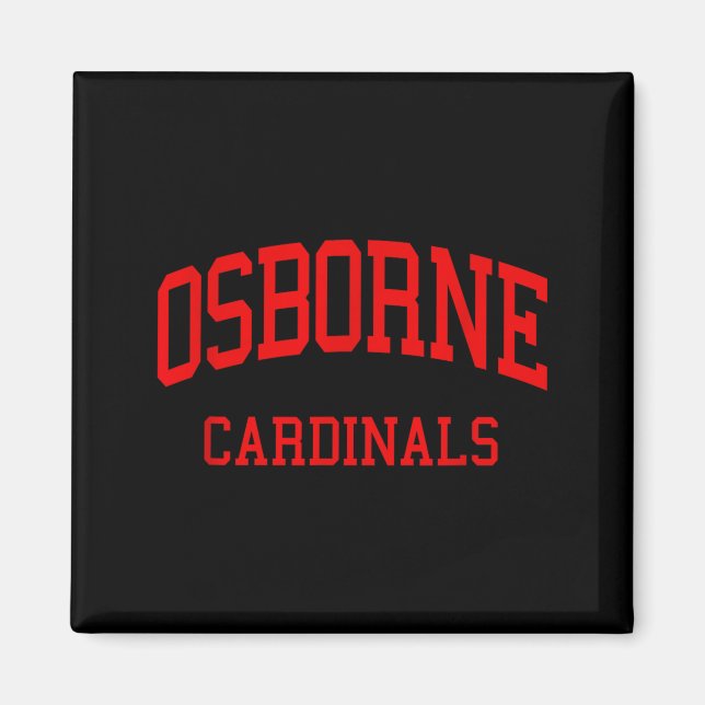 Osborne High School HS Marietta GA Retro  Magnet (Vorne)