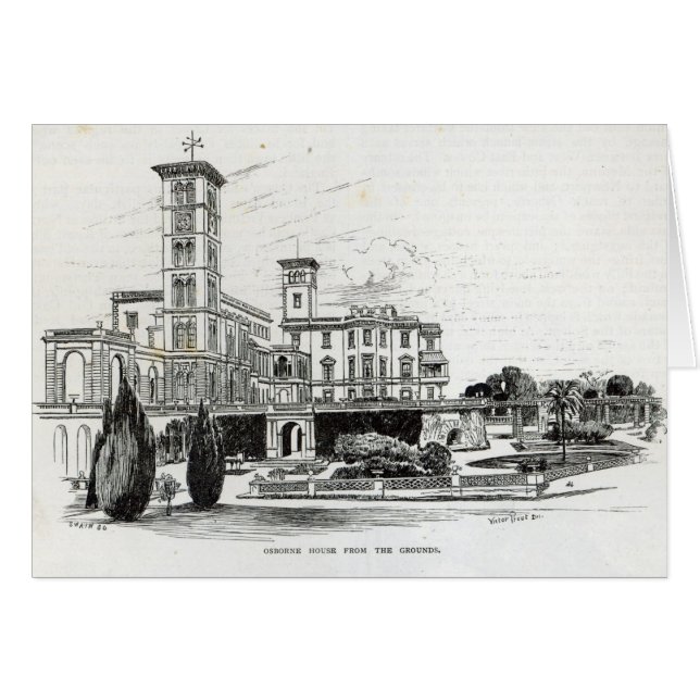 Osborne House aus dem Boden (Vorderseite (Horizontal))