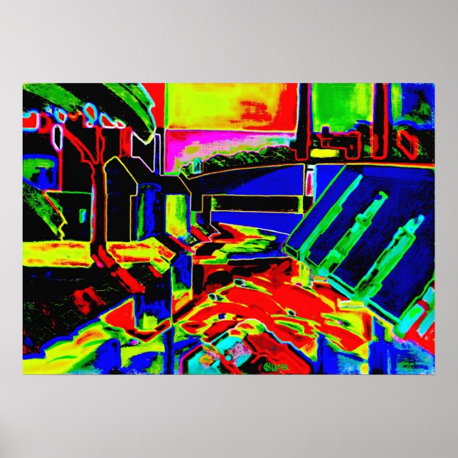 Oscar Bluemner - Abend Tones (modifiziert) Poster (Vorne)
