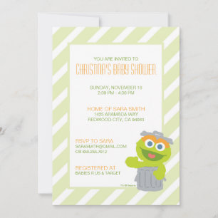 Oscar das Grobie Baby Shower Einladung